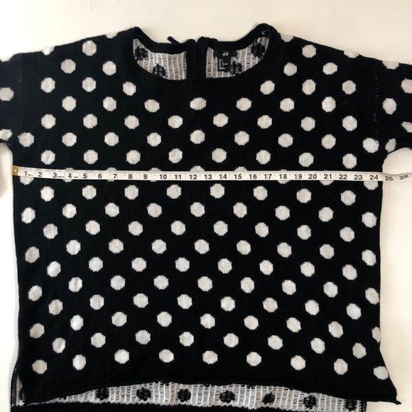 H&M oversized polka dot sweater size L - Picture 6 of 6